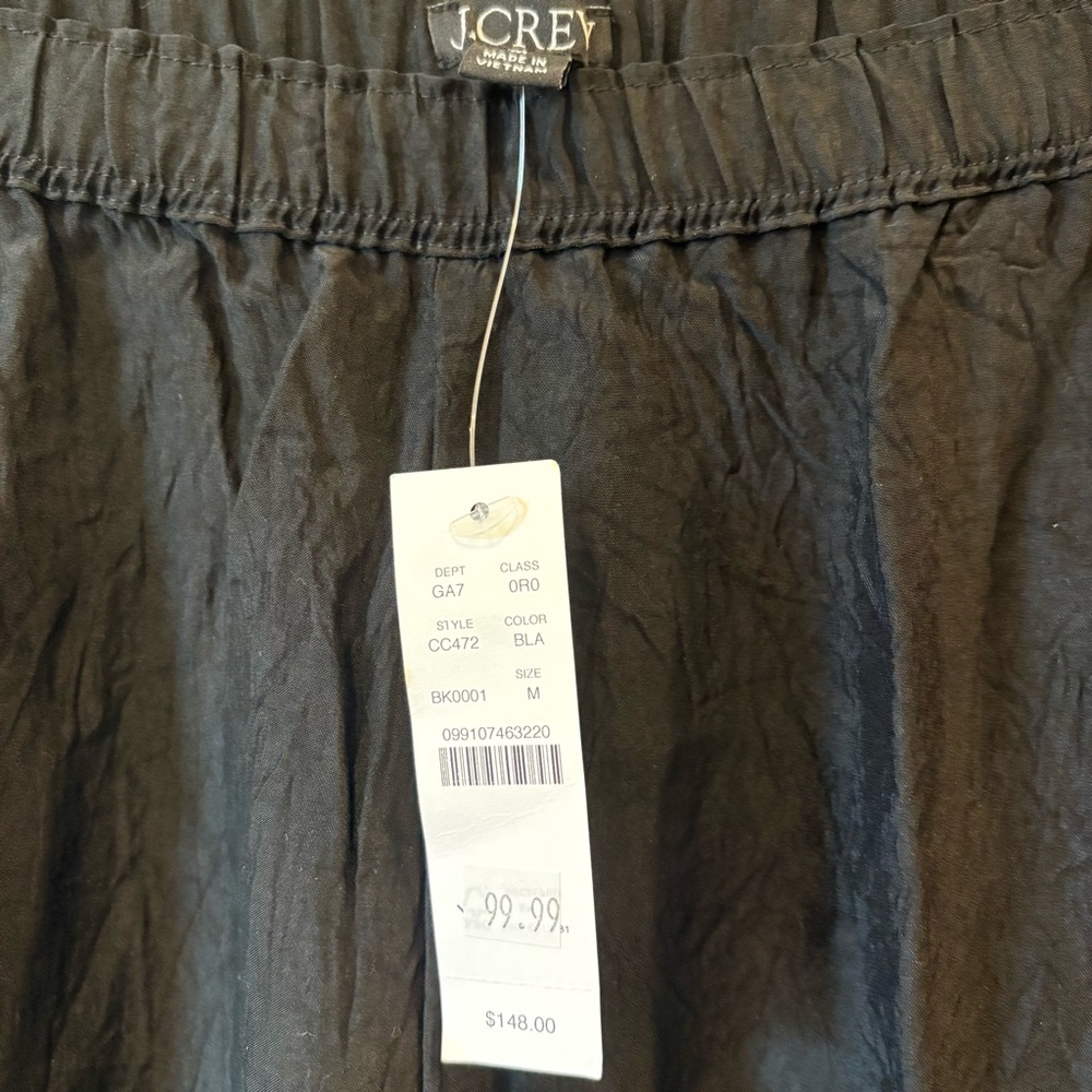 J. Crew NWT Stratus Textured Satin Pants